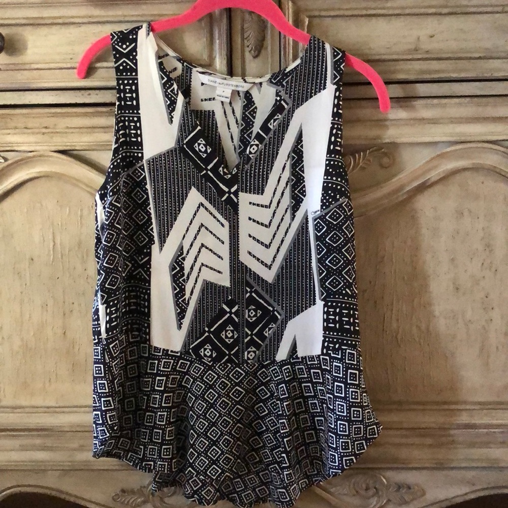 Diana von Furstenberg silk top